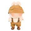 Doll Clothes Set (NO Doll)  Workwear Overalls Outfit for 15-17cm Dolls  Stylish Dress-Up Accessories for Collectible Dolls (Yellow) view 1