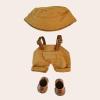 Doll Clothes Set (NO Doll)  Workwear Overalls Outfit for 15-17cm Dolls  Stylish Dress-Up Accessories for Collectible Dolls (Yellow) view 2