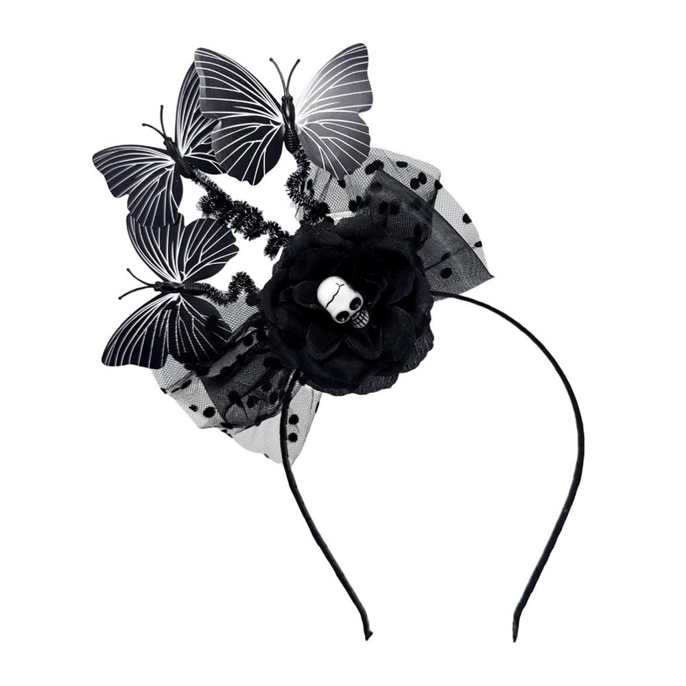 Yoetaun Playful Bat Hair Ornament Adjustable Position Design Soft Headwear For Halloween Devil Party Night