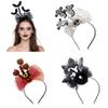 Yoetaun Playful Bat Hair Ornament Adjustable Position Design Soft Headwear For Halloween Devil Party Night view 2