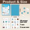 GYNNCRIO Winter Bingo Games for Adults, Snowman Themed Bingo Card Game, for Family Friends, Holiday Party Activities Supplies, 05 view 2