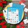 GYNNCRIO Winter Bingo Games for Adults, Snowman Themed Bingo Card Game, for Family Friends, Holiday Party Activities Supplies, 05 view 3