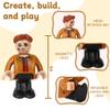 15 Pieces Magnetic People Figures for Kids, Magnet Play People Perfect for Magnetic Tiles Building Blocks STEM Learning Magnet Toys for Boys Girls Ages 3 4 5 6 7+ Years Birthday Gifts(Styles May Vary) view 2