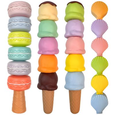 4 Pack, Art Projects, Note-Taking for Ideal, Set Bleed No Quick-Drying, Cartoon Shapes Cute in Markers Pastel, Highlighters Cookie, Youth and Adults for Great