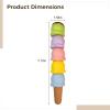 4 Pack, Art Projects, Note-Taking for Ideal, Set Bleed No Quick-Drying, Cartoon Shapes Cute in Markers Pastel, Highlighters Cookie, Youth and Adults for Great view 3