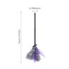 Kisangel 1pc Halloween Witch Broom, Purple Broom Prop for Kids, Cosplay Witch Accessory, 29. 92 Inch, Party Decoration view 2