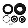 Rc car Tires Wheels Rims Compatible with MN D90 MN98 for MN99S for MN82 for WPL C14 C24 C34 B14 B24 RC Car Upgrade Parts Accessories 4pcs 70mm Tire Tyres Wheel(Silver) view 4