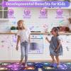 WAYKEE Dance Mat Toys for 3-12 Year Old Kids, Kids Dance Mat with Light-up 12-Button & 5 Game Modes, 2 Player Electronic Dance Pad Toys, Birthday Xmas Gifts for 3 4 5 6 7 8 9 10+ Year Old Girls Boys view 4