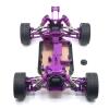 tctrbvv RC Steering Cup for WLtoys 1:12 124019 1:14 144010 02 144001 Front R Suspension Arms Steering Block Steering Linkage Shock Tower Shock Absorber Set Rc Car Parts(Purple) view 2