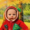 18 Inch Lifelike Reborn Baby Christmas Dolls - Cute Soft Vinyl Realistic Baby Doll with Soft Weighted Body, Real Baby Reborn Gift with Accessories Gifts for Kids Age 3+ & Collection, Pretend Play view 2