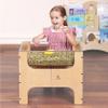 KRAND See-Through Small Water & Sand Sensory Table for Kids w/Transparent Tub for Tactile Play & Learning  Perfect for Home, Classroom & Daycare view 3