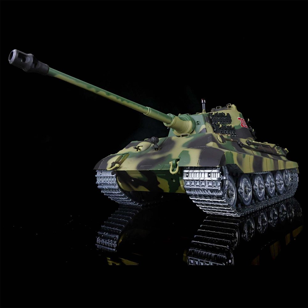 TOUCAN RC HOBBY Pro.Edition RTR Henglong 1/16 TK7.0 King Tiger RC Tank FPV Barrel Recoil 3888A Metal BB Airsoft Smoke Effect IR Battle with Sticter