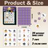 GYNNCRIO Halloween Bingo Games for Adults, Pumpkin Themed Bingo Card Game, for Family Friends, Holiday Party Activities Supplies, 06 view 2
