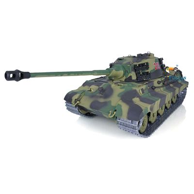 TOUCAN RC HOBBY Pro.Edition RTR Henglong 1/16 TK7.0 Upgraded King Tiger RC Tank 3888A 360 Turret Barrel Recoil BB Airsoft Smoke Effect IR Battle with Sticter