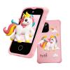 Kids Smart Phone, Christmas Birthday Gifts for Girls Age 3-12, 2.8" Touchscreen Toddler Learning Play Toy Phone with Dual Camera, Game, Music Player, 32GB Card Pink view 1