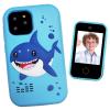 Kids Smart Phone, Shark Toys Phone for Boys 3-12 , Dual Camera, 2.8'' Touchscreen Kid Phones, Educational Toy for Toddler Kids Christmas Birthday Gifts, ABC Learning, Habit Tracker 32 GB Card Blue view 2