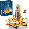AOUHMN Offshore Oil Platforms Model Kit with LED Lights, Building Set for Aldults, 3,271-Piece, Oil Rig Model Engineering Project Toy for Imaginative, Team Play, Cool Science Gift for Men & Women view 1