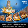 AOUHMN Offshore Oil Platforms Model Kit with LED Lights, Building Set for Aldults, 3,271-Piece, Oil Rig Model Engineering Project Toy for Imaginative, Team Play, Cool Science Gift for Men & Women view 4