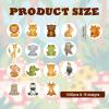 1000pcs Jungle Animal Stickers, 1.5in Cute Wild Zoo Animal Reward Stickers Roll with 16 Style Safari Farm Decal Classroom Incentive Supplies for DIY Crafts Envelopes Water Bottles view 2