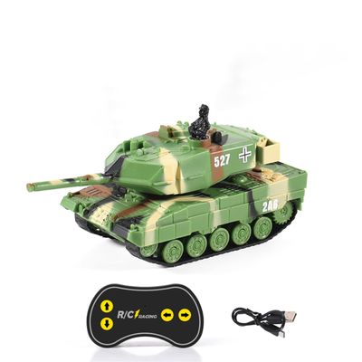 TOUCAN RC HOBBY Remote Control 1:77 Battle Tank 2.4G German Panther RTR Mini LED Light for Ages 15+