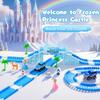 Frozen Race Track Toys for Girls Ages 3-8, 224 PCS Princess Castle Car Toys with Magic Bendable, 2 Monster Truck, Flexible DIY Track Set, Christmas Birthday Gifts for 3 4 5 6 7 8 Year Olds Toddler Kid view 2