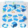 Frozen Race Track Toys for Girls Ages 3-8, 224 PCS Princess Castle Car Toys with Magic Bendable, 2 Monster Truck, Flexible DIY Track Set, Christmas Birthday Gifts for 3 4 5 6 7 8 Year Olds Toddler Kid view 3