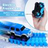 Frozen Race Track Toys for Girls Ages 3-8, 224 PCS Princess Castle Car Toys with Magic Bendable, 2 Monster Truck, Flexible DIY Track Set, Christmas Birthday Gifts for 3 4 5 6 7 8 Year Olds Toddler Kid view 4