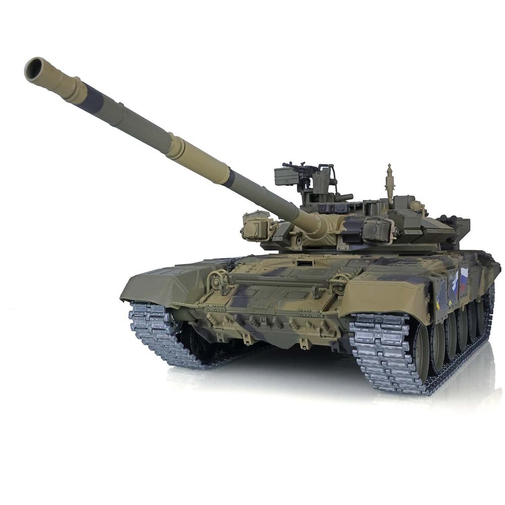 TOUCAN RC HOBBY Pro.Edition RTR Henglong 2.4Ghz 1/16 TK7.0 Upgraded Metal Ver Russia T90 RTR RC Tank 3938 BB Airsoft Smoke Effect IR Battle with Sticter
