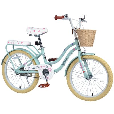 ZUKKA Kids Bike 20 Inch Girls Bike with Basket Single Speed Cruiser Bike Dual Brake System for Over 7 Years Old Kids, Multiple Colors