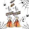 Halloween Magic Broom, Floating Broom Halloween, Halloween Dancing Broom with Lights and Spooky Sounds, Float and Move for Indoor & Outdoor Porch Halloween Party Decorations(2pcs) view 1