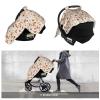 Muishi Adorable Foxes and Leaves Baby Car Seat Canopy Nursing Cover for Newborn Car Seat Breastfeeding Covers Blanket Newborn Shower Gift view 4