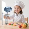 13Pcs Kids Pretend Play Kitchen Accessories Pots and Pans Playset, Stainless Steel Pots and Pans Cooking Utensils in Draining Caddy Kitchen Toy Set Accessories for Kids Toddler Age 3 Years Old view 3