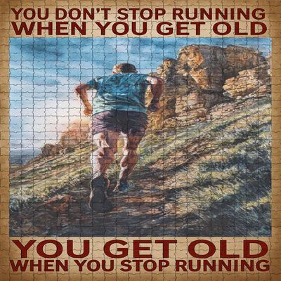 1000 Piece Puzzle for Adults Trail Running Quote A Challenging and Inspiring Jigsaw Game for Fitness Enthusiasts Fun Wall Art and Family Night Gift Idea