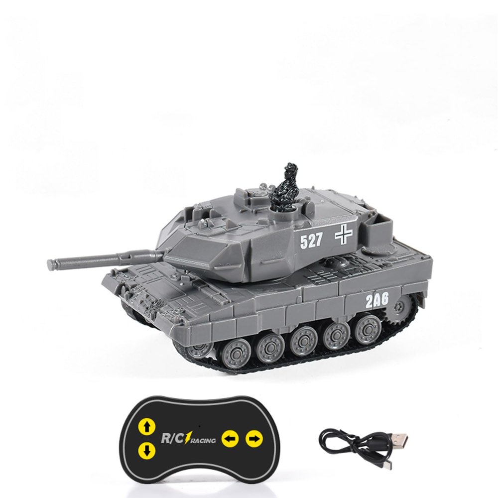 TOUCAN RC HOBBY RTR 1/77 RC Tank German Panther Battle Tank 360Rotation LED Light Mini Toy