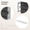 5-Layer Acrylic Coin Holder, Clear Display Case with Black Backing, Detachable Dividers, Hinged Coin Storage Box view 4