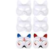50 White Craft Masks, Diy Paper Masks With Elastic Band, Blank Face Mask Set For Costume Parties, Masquerades, And Halloween view 1