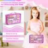 LININYHAO Carrying Case Compatible with Barbie Dolls 12-Inch,Case to Hold Dolls and Clothes, Much Pocket for Dolls Clothes, Accessories, Fits 6 Dolls & Accessories,Bag Only (5-transparent) view 2