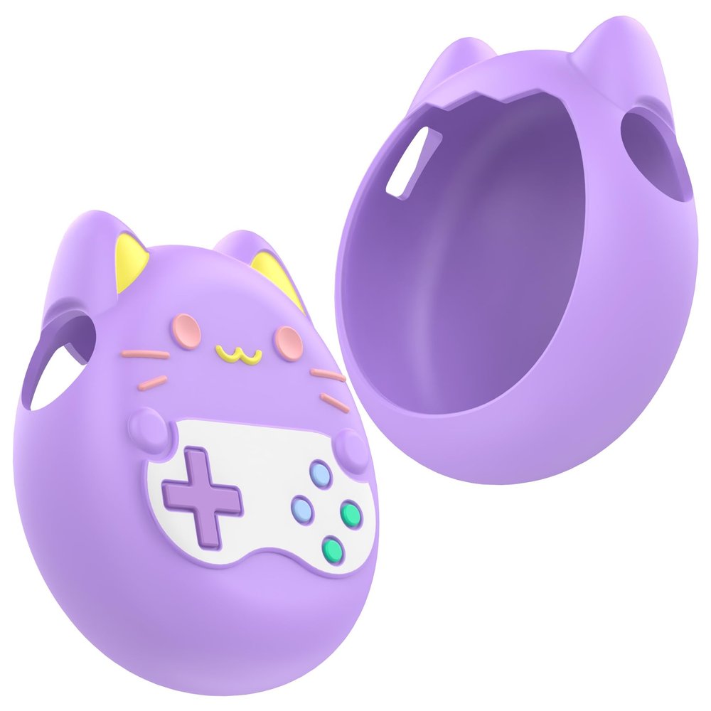 Silicone Protective Cover for Tamagotchi Paradise Virtual Electronic Pet Game Machine Protective Case Shockproof Anti-Scratch Soft Sleeve Shell (Purple)