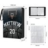 Custom Basketball Card Binder with Name & Number  Personalized Sports Trading Card Album  Collector Book for Kids, Teens, Boys  Gift for Players & Fans (Dark Basketball Court) view 3