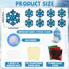 32 Sets Winter Snowflake Suncatchers Craft Kit DIY Window Stained Glass Effect Wintertime Snowflake Paper Crafts Home School Classroom Decoration Kid Birthday Gift Creative Art Project Activity Game view 2