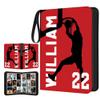 Personalized Basketball Card Binder with Name & Number  Sport Trading Card Album for Kids  Custom Sports Card Collector Book  Gifts for Boys, Teens, Players, Fans (Cool Basketball Player) view 1