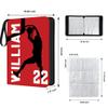 Personalized Basketball Card Binder with Name & Number  Sport Trading Card Album for Kids  Custom Sports Card Collector Book  Gifts for Boys, Teens, Players, Fans (Cool Basketball Player) view 3