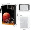 Custom Basketball Card Binder with Name & Number  Personalized Sports Trading Card Album  Collector Book for Kids, Teens, Boys  Gift for Players & Fans (Basketball Court Art) view 3