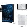 Custom Basketball Card Binder with Name & Number  Personalized Sports Trading Card Album  Collector Book for Kids, Teens, Boys  Gift for Players & Fans (Blue Basketball Hoop) view 3