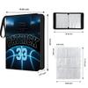 Personalized Basketball Card Binder with Name & Number  Sport Trading Card Album for Kids  Custom Sports Card Collector Book  Gifts for Boys, Teens, Players, Fans (Dark Blue Basketball Court) view 3