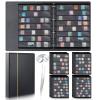 Lewtemi Stamp Collecting Albums Set Stamp Collection Book Include 20 Pages Album Binder Tweezer and Loop Magnifier Collecting Supplies for Collectors (Black,5/6/7/8 Rows) view 1