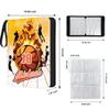 Custom Basketball Card Binder with Name & Number  Personalized Sports Trading Card Album  Collector Book for Kids, Teens, Boys  Gift for Players & Fans (Fire Basketball) view 3