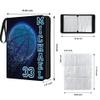 Custom Basketball Card Binder with Name & Number  Personalized Sports Trading Card Album  Collector Book for Kids, Teens, Boys  Gift for Players & Fans (Basketball Art) view 3