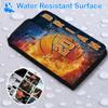 Custom Basketball Card Binder with Name & Number  Personalized Sports Trading Card Album  Collector Book for Kids, Teens, Boys  Gift for Players & Fans (Fire & Water Basketball) view 4