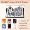 4 Pocket Card Collectible Binder, Waterproof Trading Card Binder with 50 Sleeves Holds 400 Cards, for MTG/TCG Cards, Sports Cards, Game Cards, Business Card Pink Horse Pattern Album Display view 3